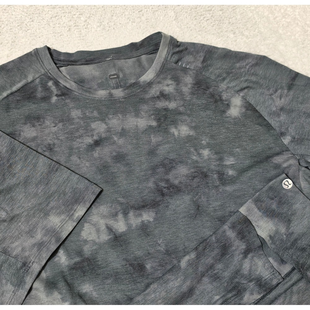 Lululemon Always Agile Metal Vent Tech Shirt Mens Large Gray Tie Dye Athletic